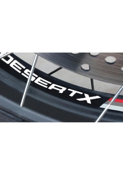 Ducati Desert x Jant Içi Yazı Sticker Etiket Model
