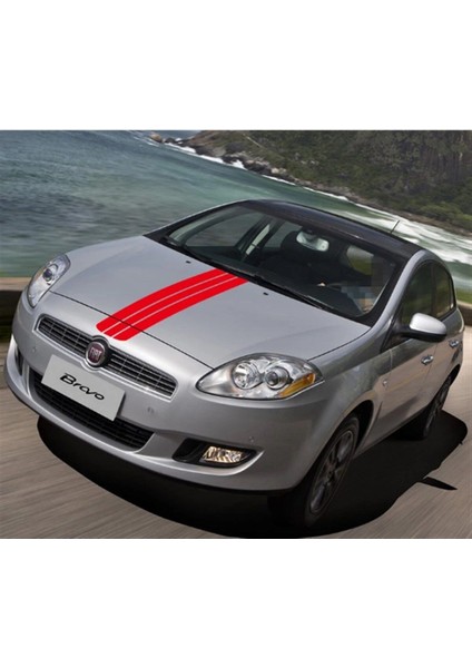 Ön Kaput ve Ön Kapı Üç Şerit Çizgi Sticker Etiket Modeli fiyatları