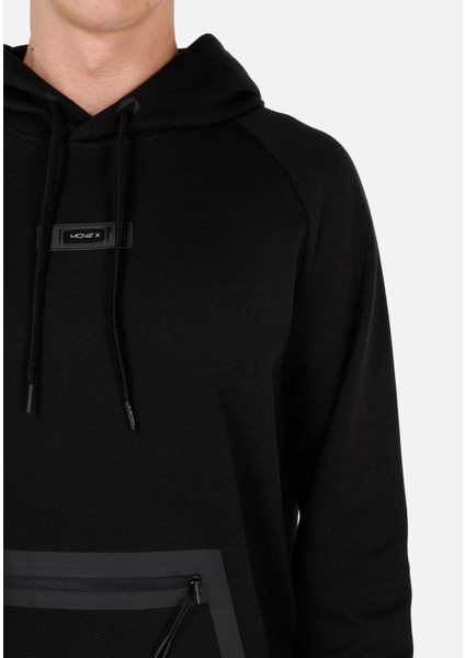 Regular Fit Erkek Siyah Sweatshirt indirimleri