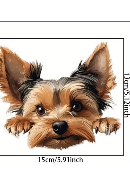 Yorkshire Terrier Eğlenceli, Yapışkanlı Araba, Laptop Sticker indirimleri