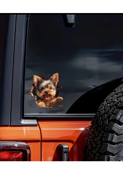Yorkshire Terrier Eğlenceli Yapışkanlı Araba, Laptop Sticker fiyatları