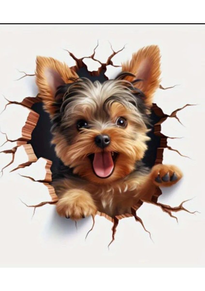 Yorkshire Terrier Eğlenceli Yapışkanlı Araba, Laptop Sticker modelleri