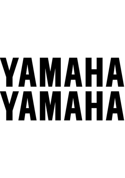 Yamaha Yazılı Mini Sticker Etiket Modeli
