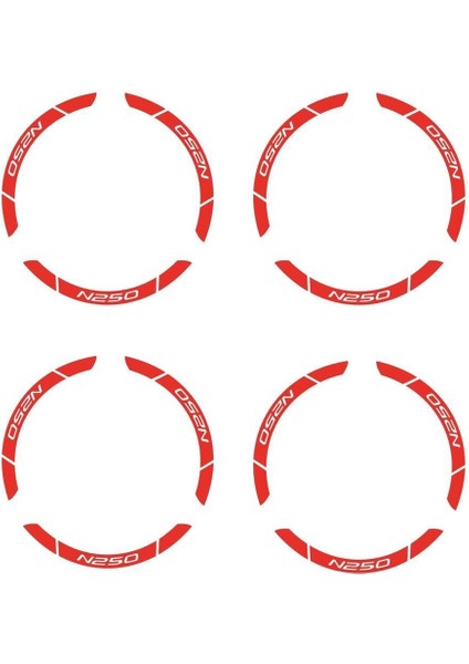 Neon Turuncu Bajaj N250 Geniş Jant Sticker Etiket Modeli fırsatları