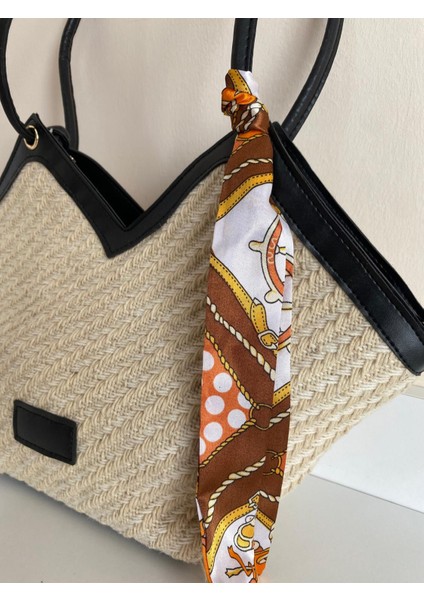 Hasır Fular Detaylı Modern Şık Kadın Omuz Çantası fiyatları