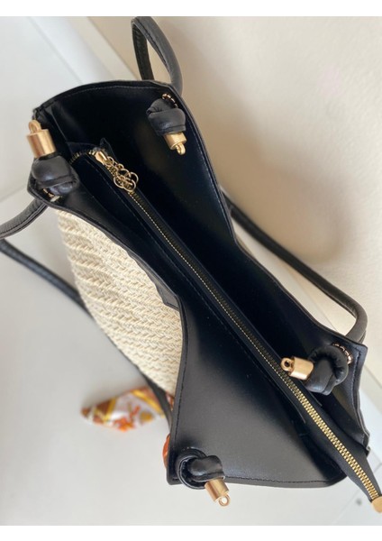 Hasır Fular Detaylı Modern Şık Kadın Omuz Çantası fırsatları