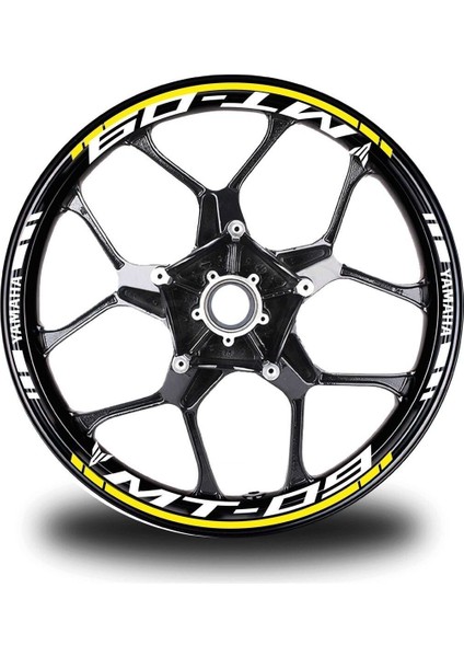 Kırmızı Yamaha Fz6 Takım Jant Sticker Etiket
