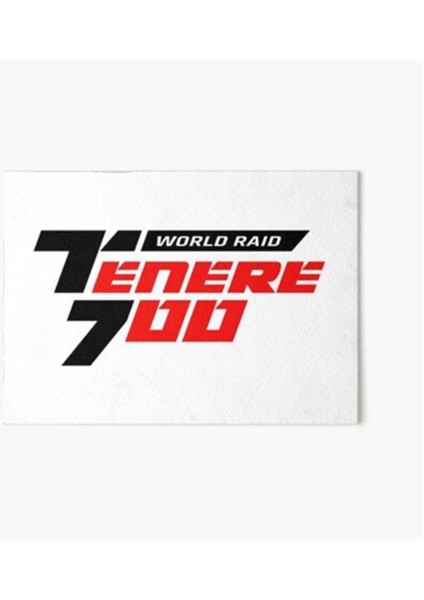Yamaha Tenere 700 World Raıd Kırmızı Sticker Etiket Modeli