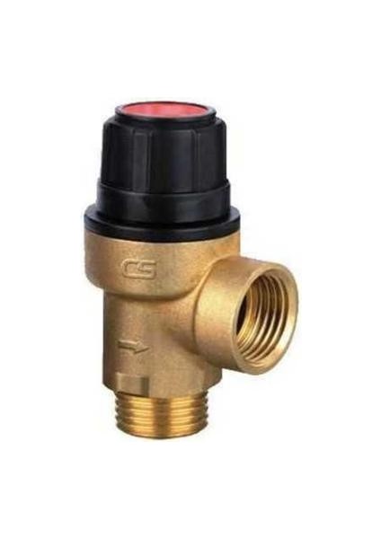 6 Bar Sabit Ayarlı Emniyet Ventili 1/2''