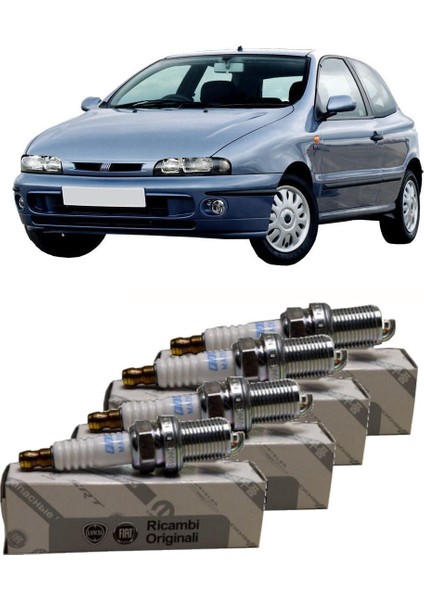 Lancia Fiat Bravo 1.6 16V Buji Seti 4 Adet 1998-2004 Modellere Uyumlu Lancia