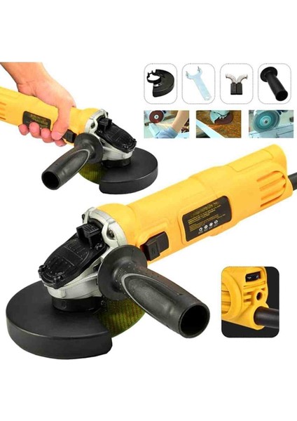 İyisi Yok Devir Ayarlı Çift Metal Şanzuman Avuç Içi Taşlama Makinesi Sarı