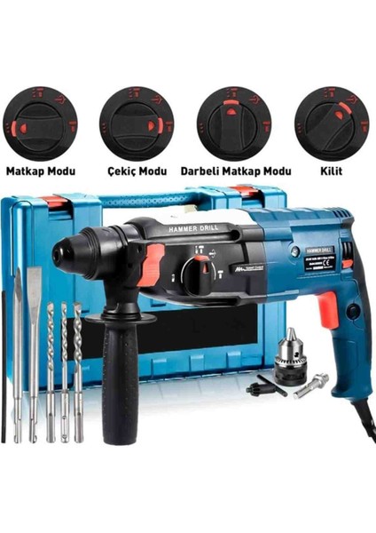 İyisi Yok 2-28 Kırıcı Delici Hilti Matkap Metal Şanzıman 3600 5.9 Joule Profesyonel 5 Parça