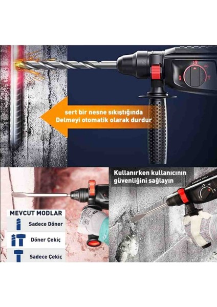 İyisi Yok 2-28 Kırıcı Delici Hilti Matkap Metal Şanzıman 3600 5.9 Joule Profesyonel 5 Parça modelleri