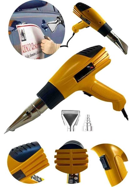 İyisi Yok Kademeli Sıcak Hava Tabancası 2000-4000W PH2114 modelleri