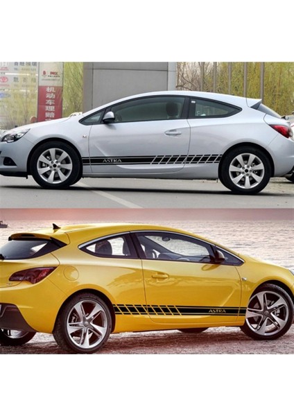 Opel Astra Yan Kapı Yazılı Sticker Etiket Modeli