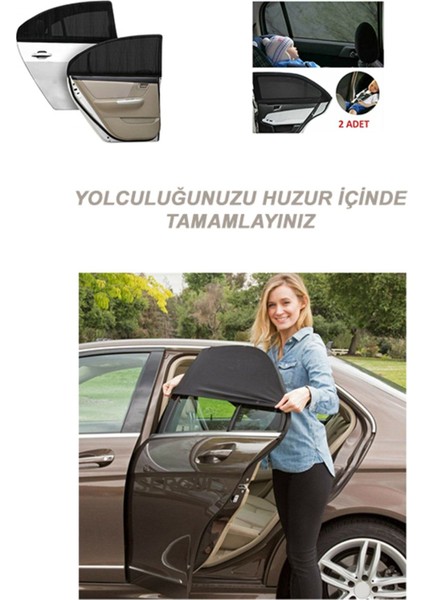 Smart Roadster (2003-2005) Uyumlu 2 Adet Oto Yan Cam Güneşliği, Arka Cam Güneşliği/perde indirimleri