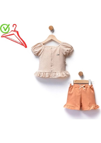 Kız Çocuk-Bebek Terletmez Şortlu Takım
