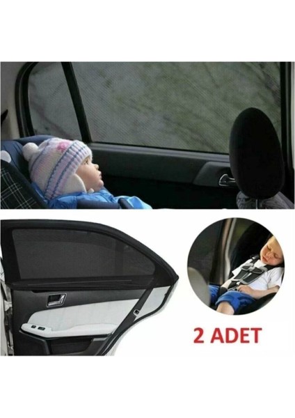 Fiat Brava 1996-2001 Uyumlu 2 Adet Oto Yan Cam Güneşliği, Arka Cam Güneşliği/perde