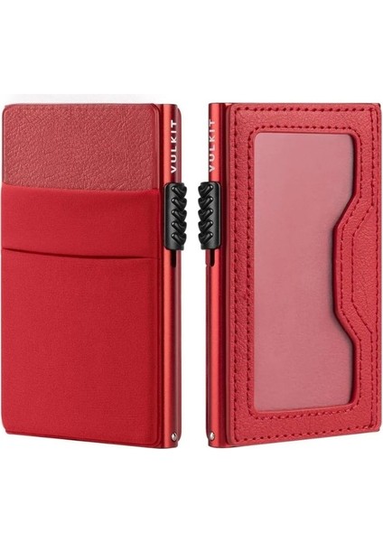 Edc Bölmeli ve Kimlik Pencereli Kredi Kartı Cüzdanı, Ince Metal Gövde, Pop-Up Kart Mekanizması