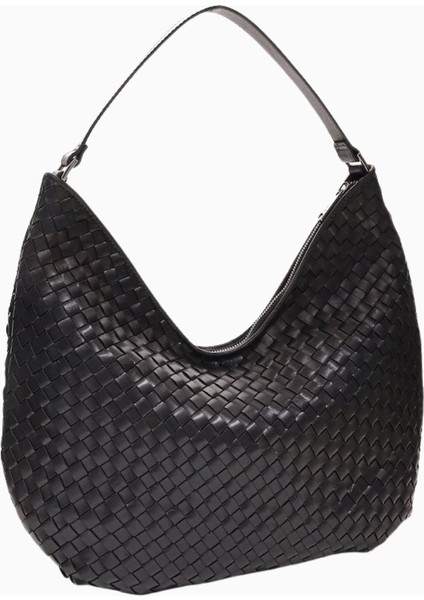 Salerno Mindy Deri Omuz Çantası 38X36X11 cm Şık ve Geniş Beuteltasche Modeli