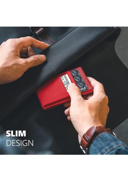 Edc Bölmeli ve Kimlik Pencereli Kredi Kartı Cüzdanı, Ince Metal Gövde, Pop-Up Kart Mekanizması indirimleri