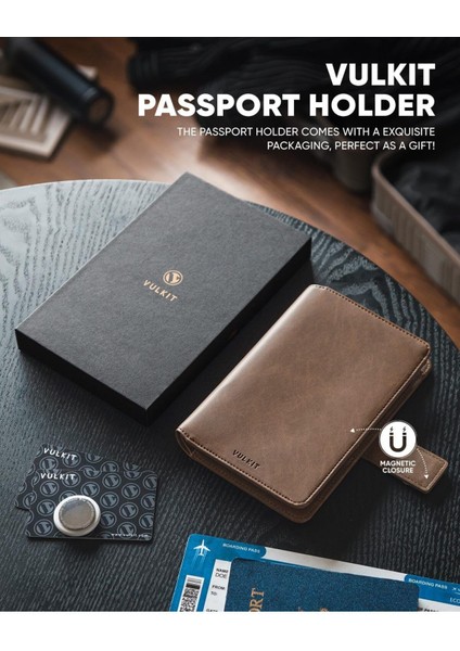 Airtag Uyumlu Rfıd Engelleyici Pasaport Tutucu, Deri Pasaport Cüzdanı modelleri