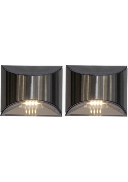 Wally Solar Duvar Lambası 2’li Set 10 Lm, Warmweiß, LED Işık, 8X10X5 Cm, Enerji Tasarruflu
