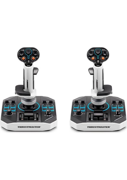 Sol-R 2 Hosas Space Sim Duo – 88 Tuşlu Çift Joystick, Sci-Fi Tasarım, Pc Uyumlu