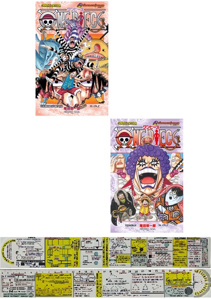 One Piece 55-56. Ciltler Manga Seti + Mat. Öğreten Cetvel