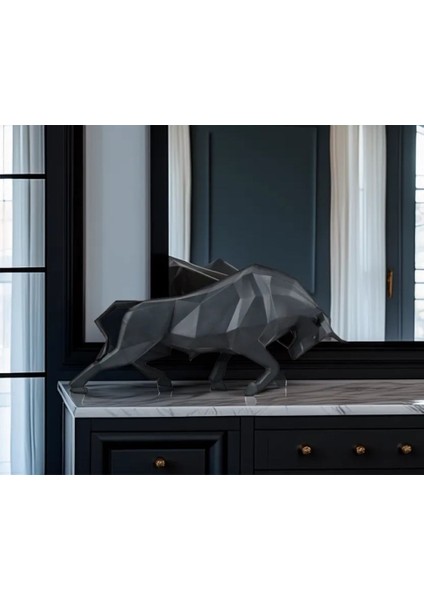 Dekoratif Boğa Heykeli, Boğa Biblo, Bull Sculpture, Ev Hediyesi, Hediyelik 22 x 15 cm fiyatları