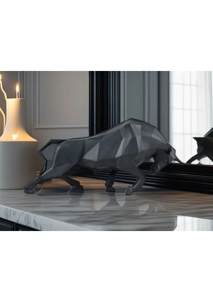 Dekoratif Boğa Heykeli, Boğa Biblo, Bull Sculpture, Ev Hediyesi, Hediyelik 22 x 15 cm modelleri