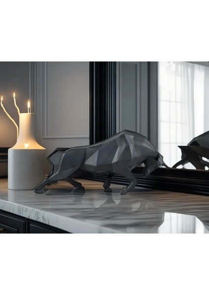 Dekoratif Boğa Heykeli, Boğa Biblo, Bull Sculpture, Ev Hediyesi, Hediyelik 22 x 15 cm fırsatları