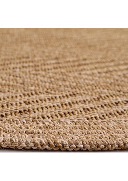 Jüt Tabanlı Hasır Dokuma Örme Bohem Halı Kilim