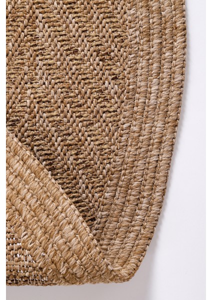 Jüt Tabanlı Hasır Dokuma Örme Bohem Halı Kilim