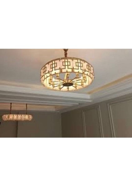Gold Modern Cam Panel Avize fiyatları