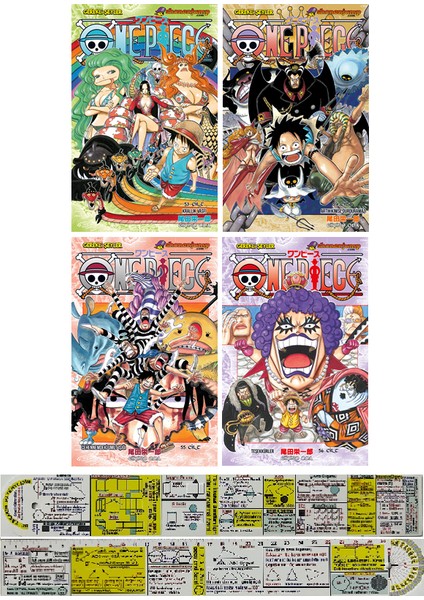 One Piece 53-54-55-56. Ciltler Manga Seti + Mat. Öğreten Cetvel