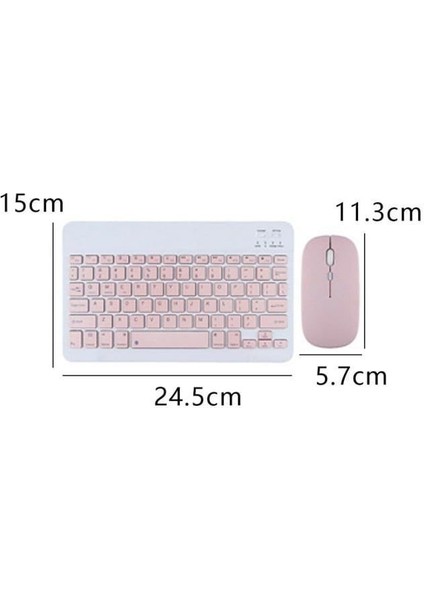 Vorcom Sxpro 10.1 Inç Uyumlu Stand Klavye Mouse Kalem Set Mouse Pad Hediye modelleri