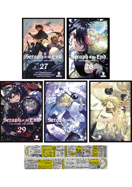Seraph Of The End 27-28-29-30-31. Ciltler Manga Seti + Mat. Öğreten Cetvel