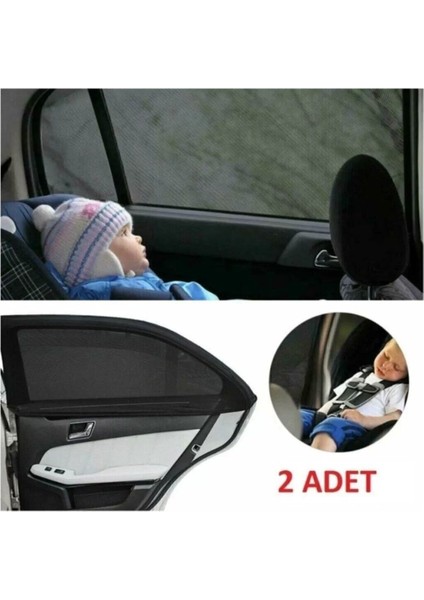 Renault Scenic 1 (1996-2002) Uyumlu 2 Adet Oto Yan Cam Güneşliği, Arka Cam Güneşliği/perde
