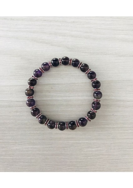 Gerçek Ametist Taşı Bileklik MK100151