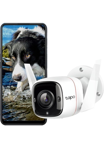 Tapo C310, 2k 3mp Dış Mekan Wi-Fi/ethernet Güvenlik Kamerası, Hareket Algılama, IP66 Su Geçirmez, 30M Gece Görüşü, Çift Yönlü Ses, Bulut/yerel Depolama, Sesli ve Işıklı Alarm