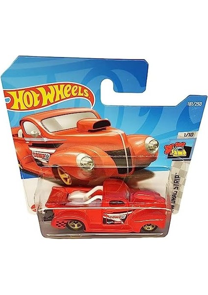 Wheels - ´40 Ford Pickup - Hw Drag Strip 1/10 - HCX61 - Short Card - Edelbrock - Kırmızı - Mattel 2022 fiyatları