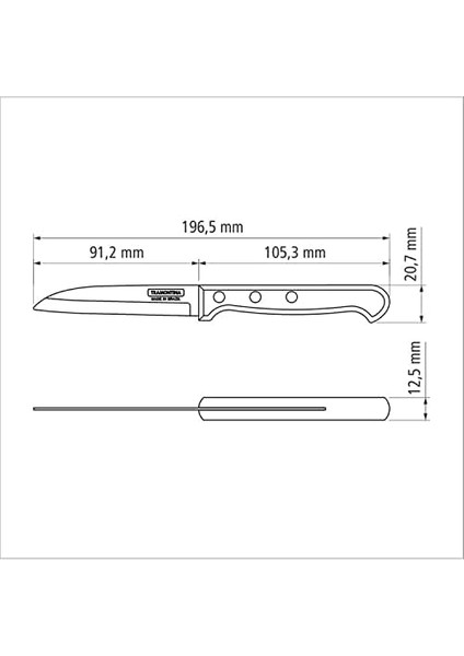 Churrasco 21121/193 8cm Soyma Bıçağı (Blisterli) modelleri