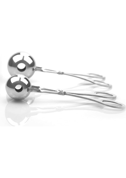 Top Şeklinde Et Köfte Dondurma ve Süsleme Makası Paslanmaz Çelik