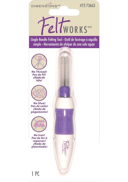 Needlecrafts Feltworks Tek Iğne Keçeleme Aracı