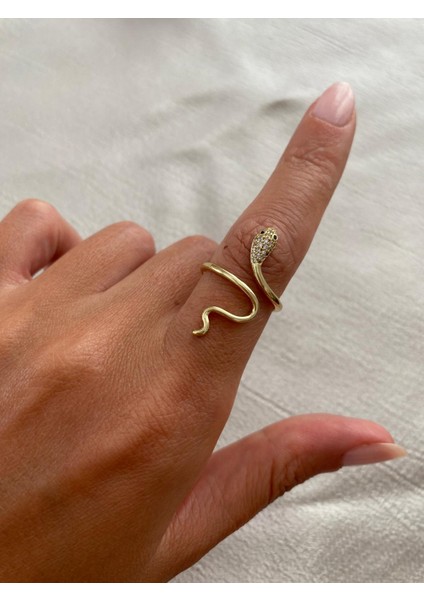 Xuping Ayarlamalı Yılan Taşlı Gold Yüzük fırsatları