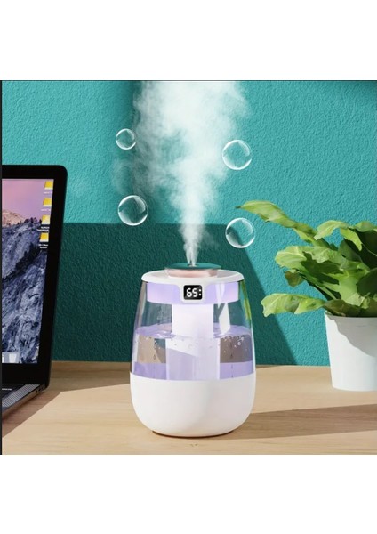 Büyük Kapasiteli 1.3 Lt USB Ultrasonik Ofis Oda ve Araba Hava Nemlendirici Buhar Makinesi Aroma Difizörü Çift Püskürtme