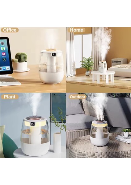Büyük Kapasiteli 1.3 Lt USB Ultrasonik Ofis Oda ve Araba Hava Nemlendirici Buhar Makinesi Aroma Difizörü Çift Püskürtme modelleri