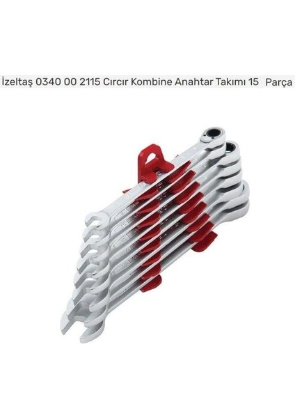 Izeltaş Cırcır Kombine Anahtar Takımı 15 Parça - 0340 00 2115 fiyatları