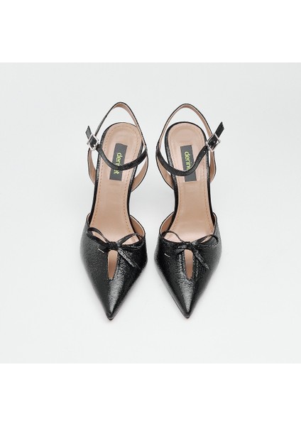 Topuklu Fiyonk Aksesuarlı Kadın Abiye Ayakkabı modelleri